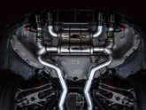 AWE SwitchPath Catback Exhaust for BMW G8X M3/M4 - Chrome Silver Tips - Mounted
